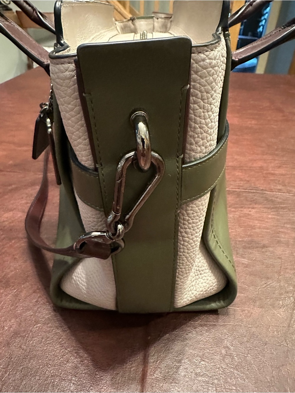 Coach Swagger 27 Colorblock Leather Satchel - Picture 15 of 16